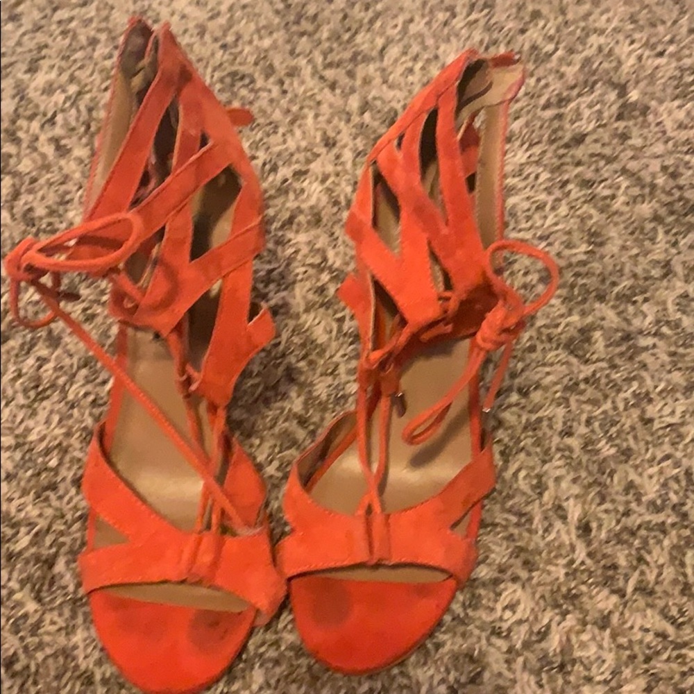 Steve Madden orange heels